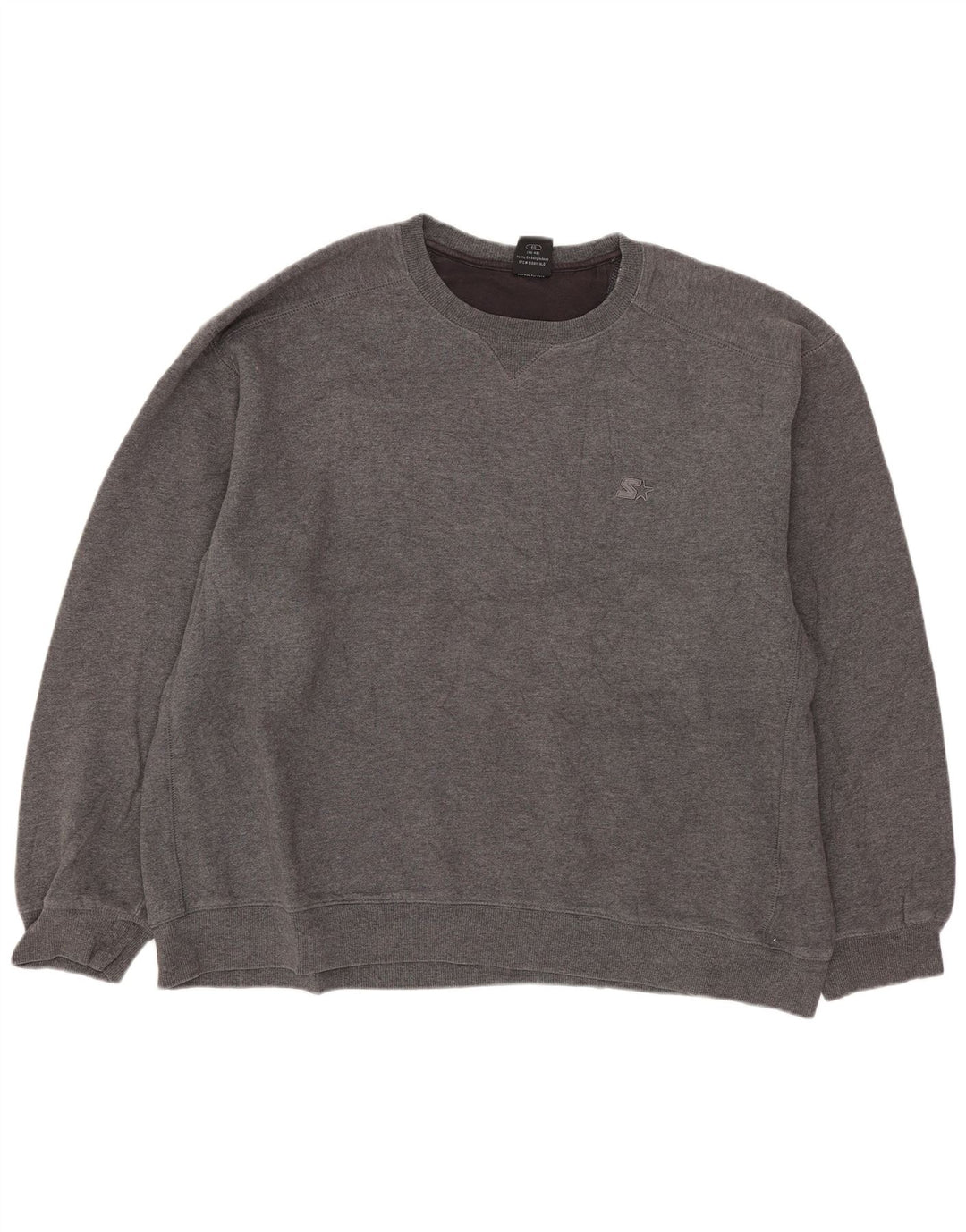Jumper de moletom masculino Starter UK 46/48 XL algodão cinza