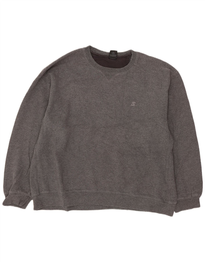 Jumper de moletom masculino Starter UK 46/48 XL algodão cinza