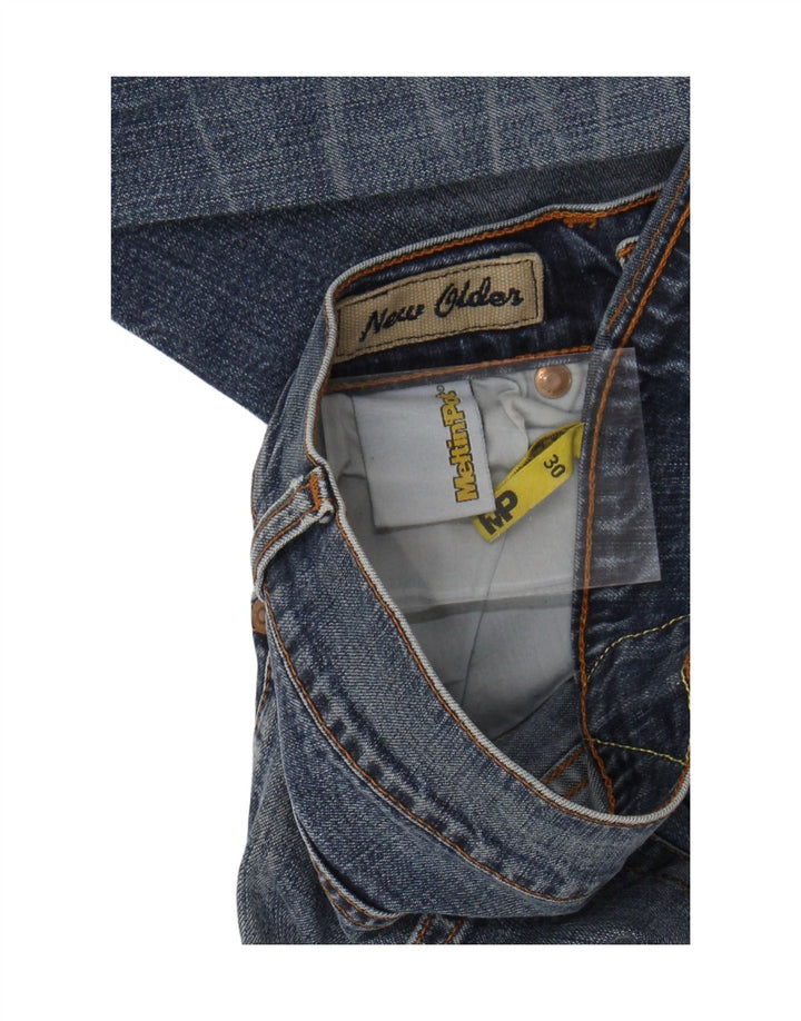 MELTIN' POT Jeans retos femininos W30 L29 algodão azul