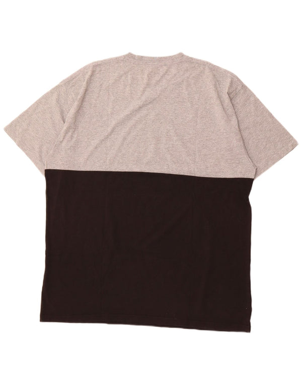 Camiseta VANS Masculina Classic Fit Top XL Preto Colorblock Algodão