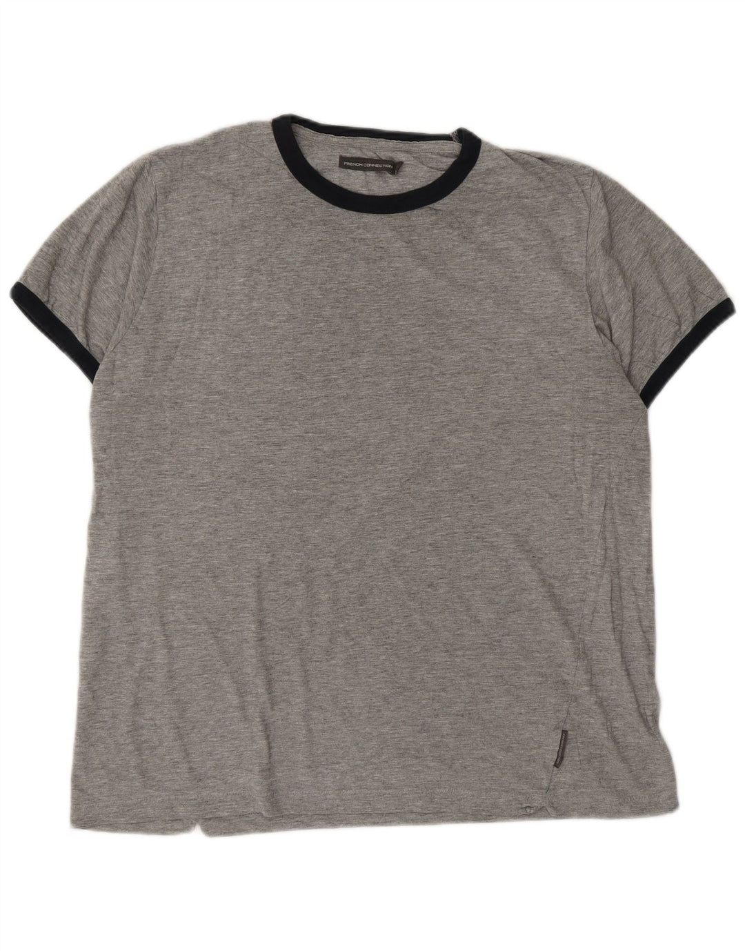 Camiseta masculina French Connection Top XL algodão cinza