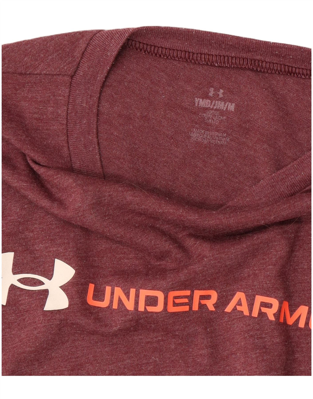 Camiseta gráfica UNDER ARMOUR Boys 9-10 anos médio Borgonha