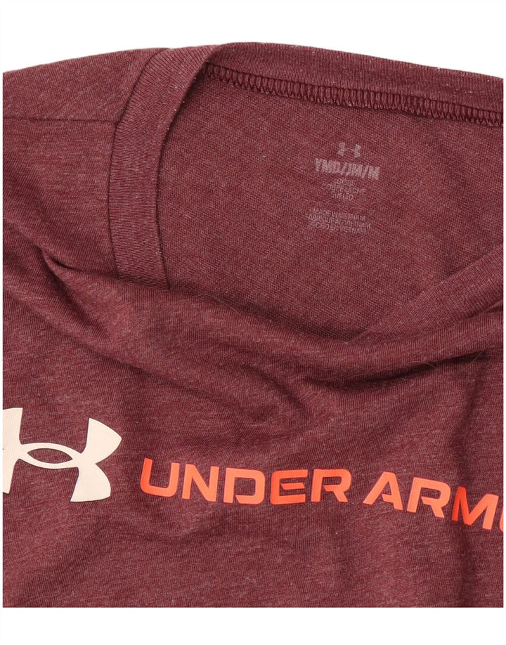 Camiseta gráfica UNDER ARMOUR Boys 9-10 anos médio Borgonha