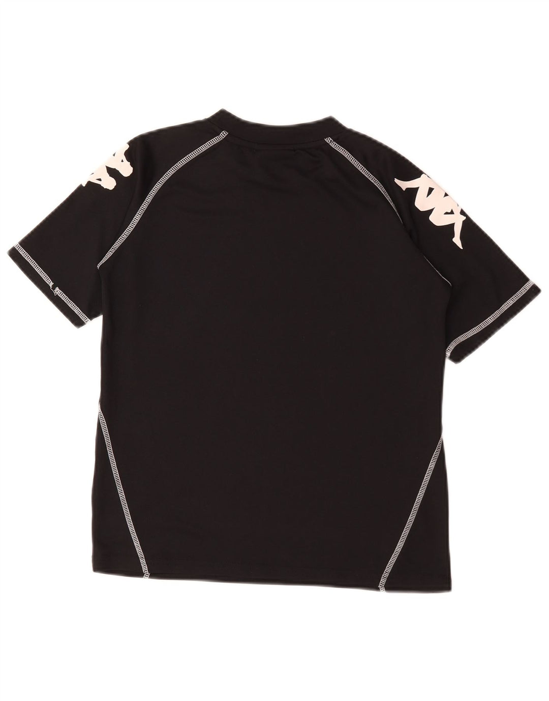 Top Kappa Boys Graphic T-Shirt 11-12 Anos Preto Poliéster