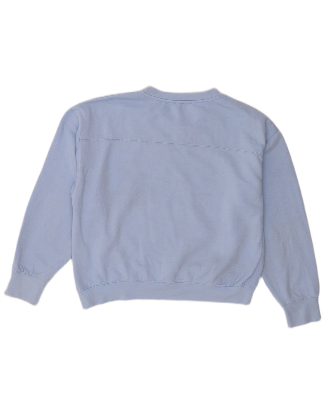 Zara Womens Oversized Sweatshirt Jumper UK 10 Pequeno Azul Poliéster