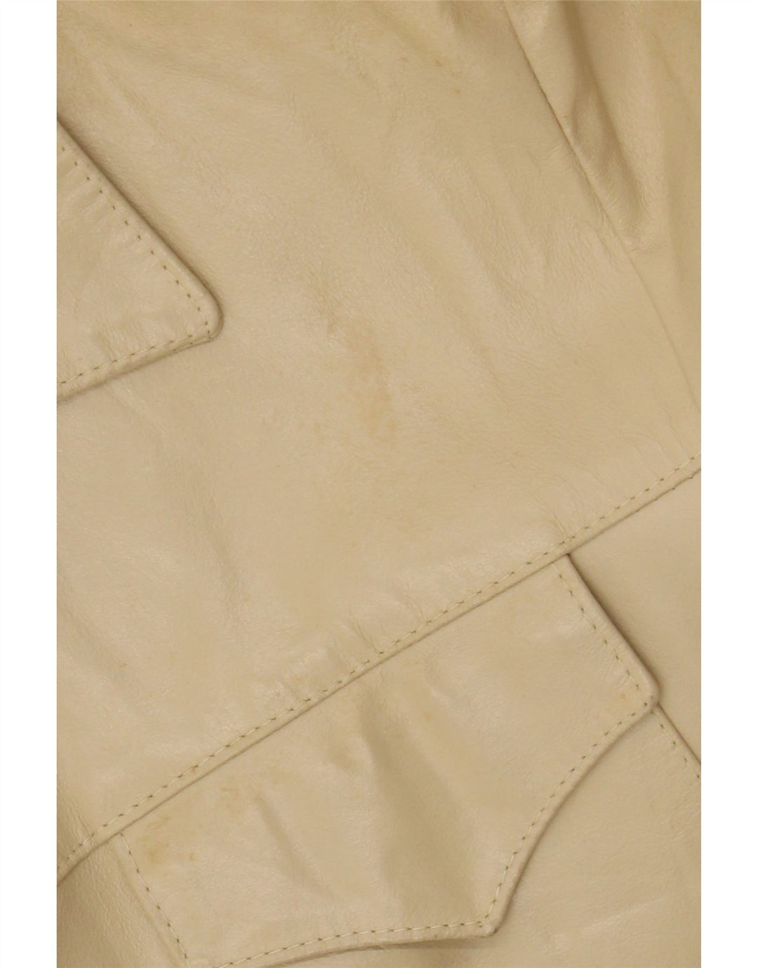 Jaqueta de couro masculina Bayside UK 40 couro bege grande