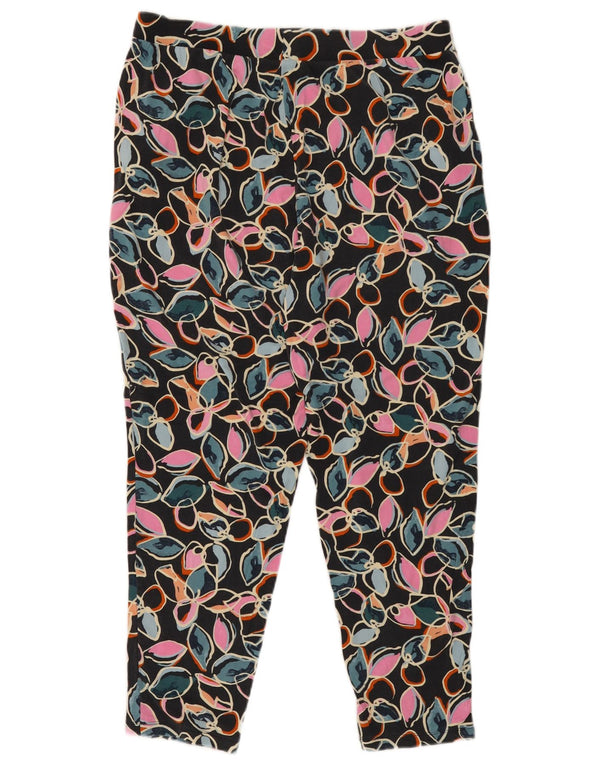 Leggings femininos MARKS & SPENCER UK 14 grandes W32 L27 multicolorido floral