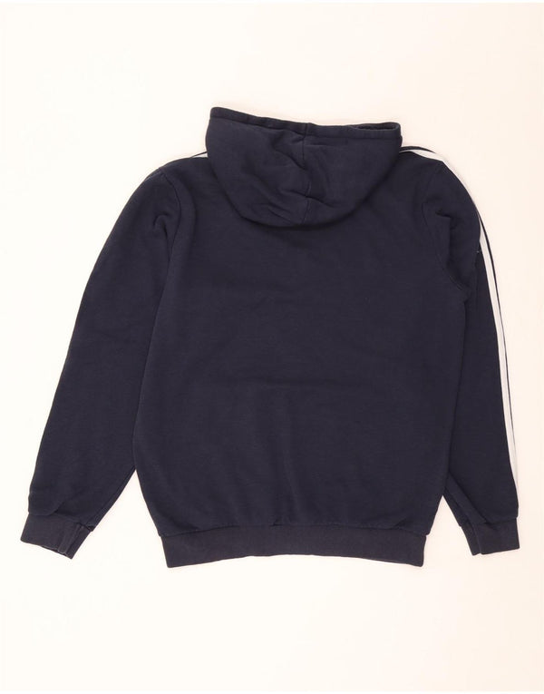 Adidas Mens Hoodie Jumper Medium Navy Blue Cotton