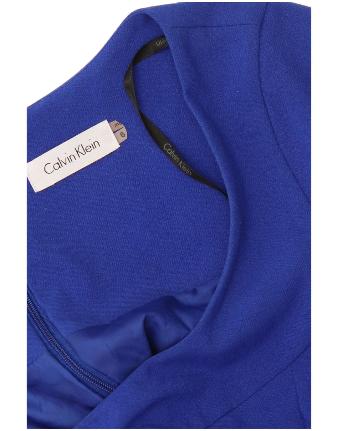 Vestido Calvin Klein Feminino A-Line EUA 6 Azul Médio