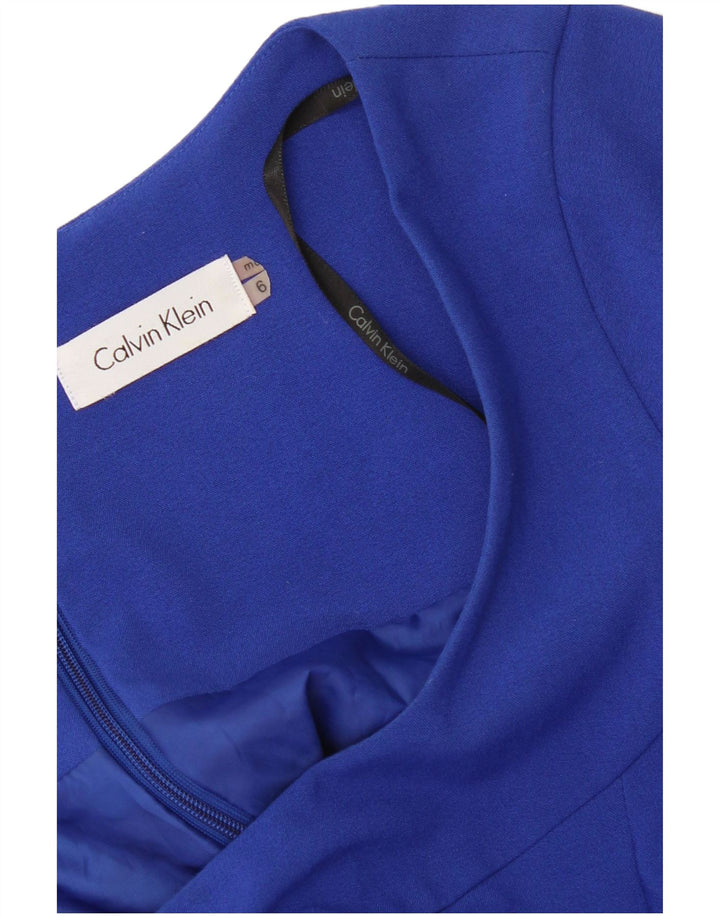 Vestido Calvin Klein Feminino A-Line EUA 6 Azul Médio