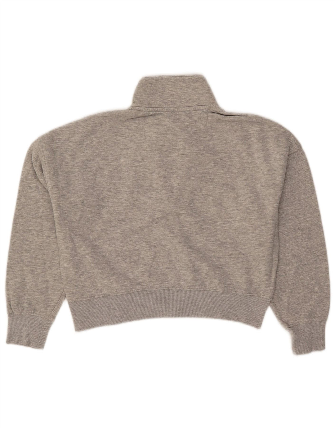 Suéter feminino Jack Wills cropped oversized Reino Unido 8 pequeno cinza manchado