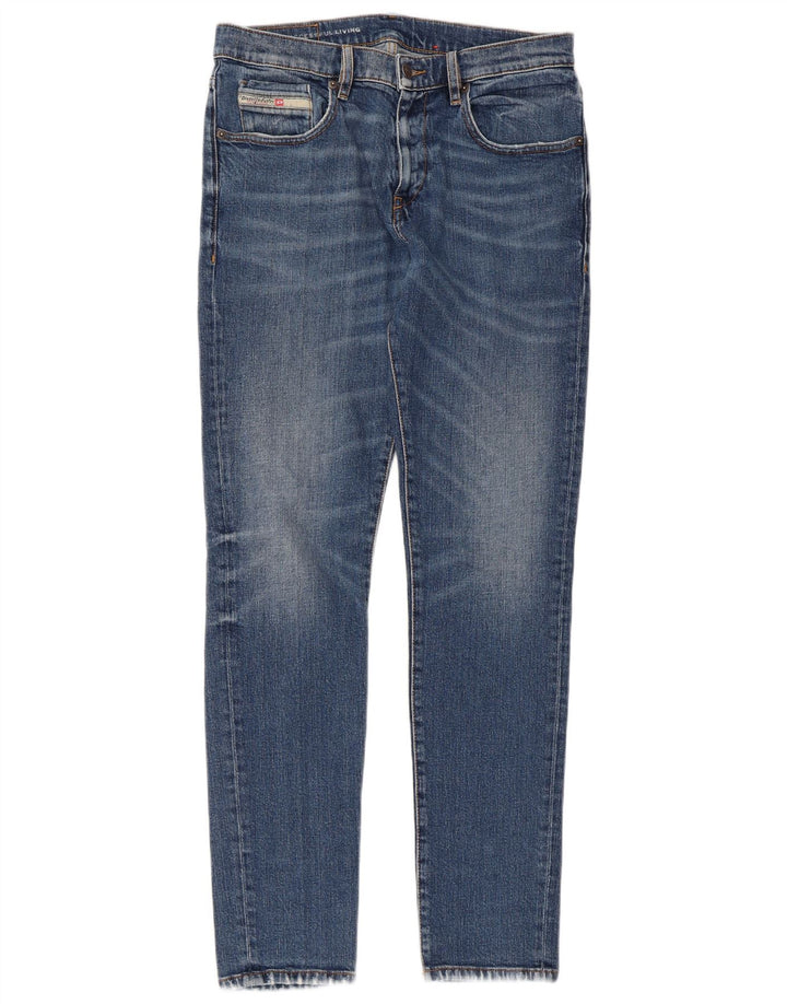 Jeans Slim Feminino Diesel W32 L30 Azul Algodão