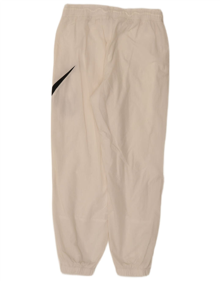 Nike feminino gráfico agasalho calças joggers reino unido 12 médio branco