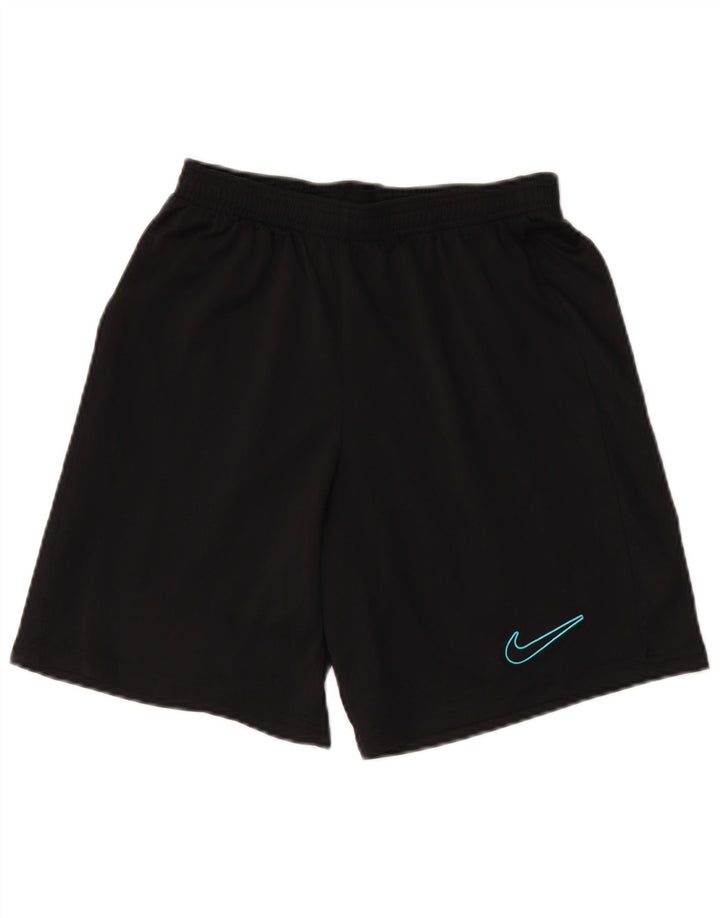 Shorts esportivos Nike Boys Dri Fit Slim 10-11 anos médio preto poliéster