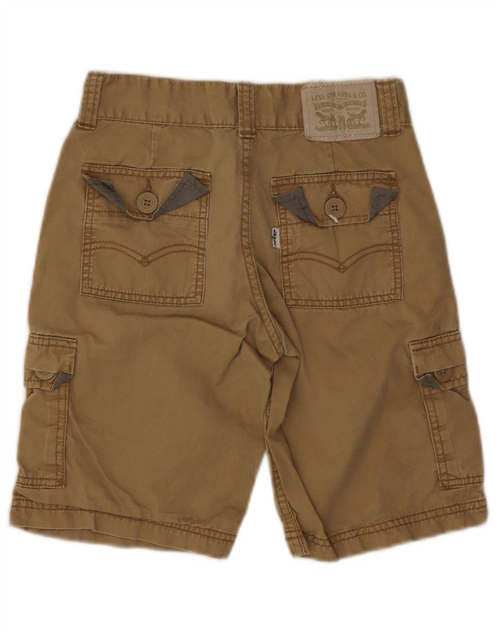 Shorts cargo masculinos Levi's 7-8 anos W24 algodão bege