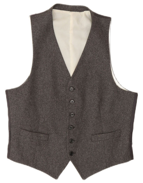 Colete Vintage Masculino Pequeno Cinza