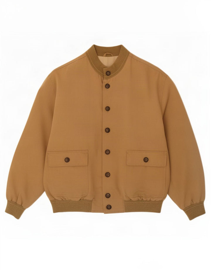 Jaqueta bomber masculina vintage UK 40 grande bege