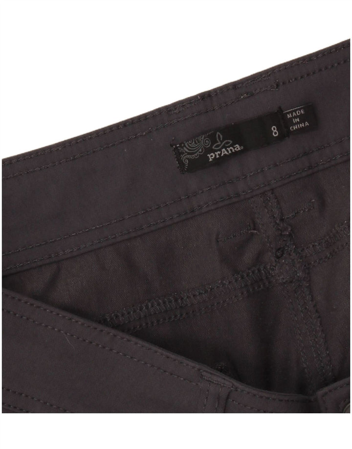 Shorts cargo feminino PRANA US 8 médio W32 cinza