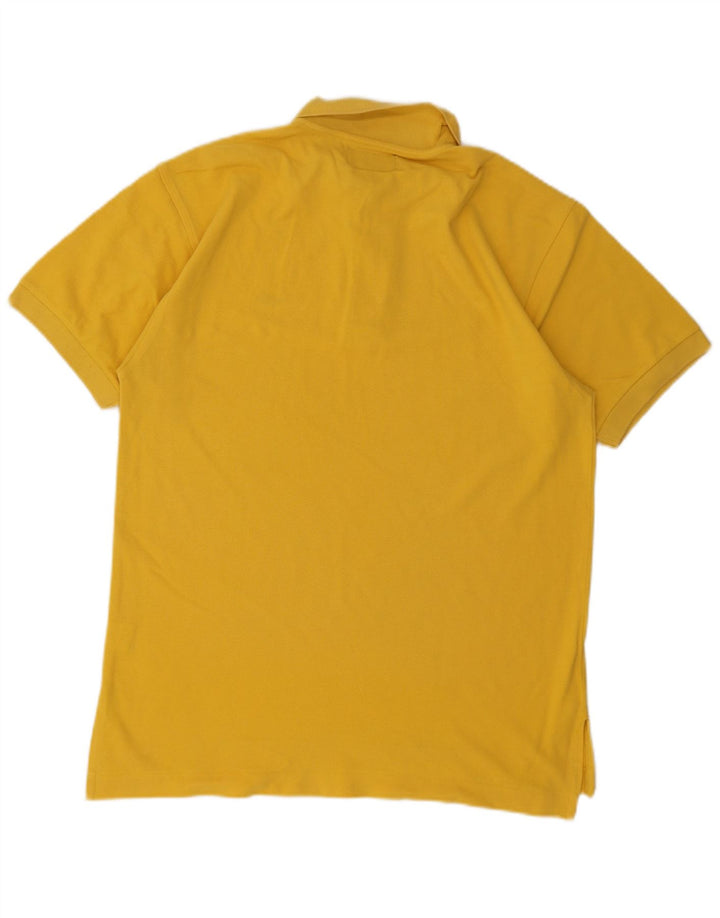 Camisa polo masculina Charro grande algodão amarelo