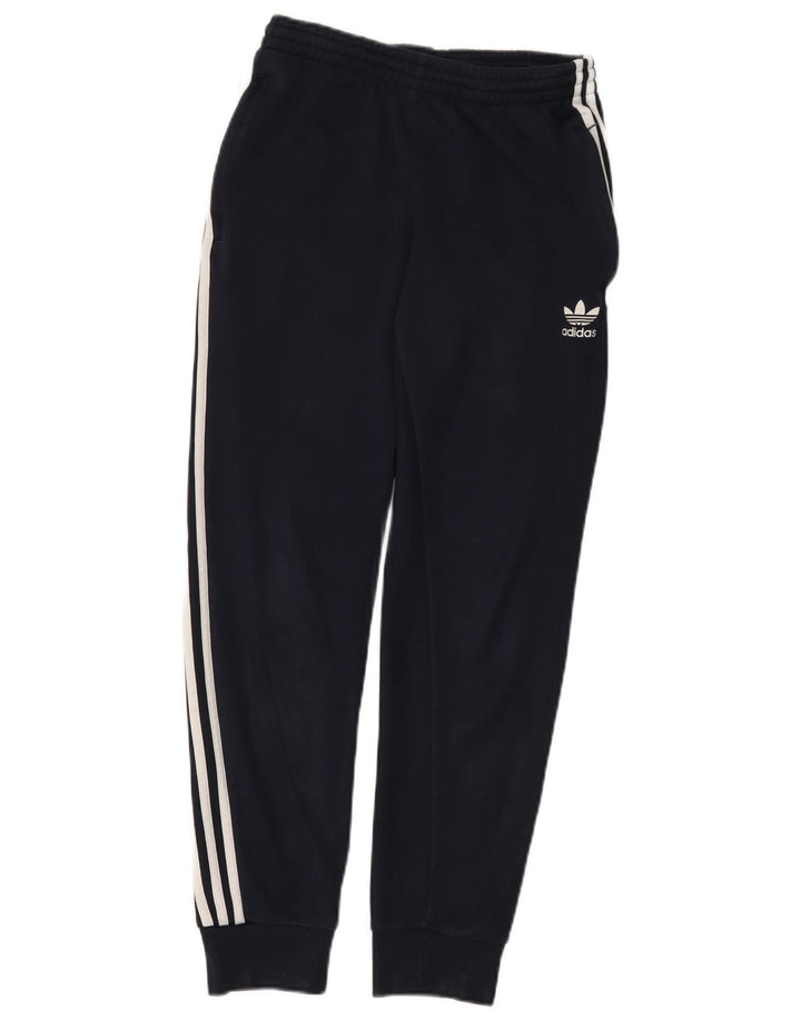 Adidas Mens Treino Calças Joggers Pequeno Poliéster Azul Marinho