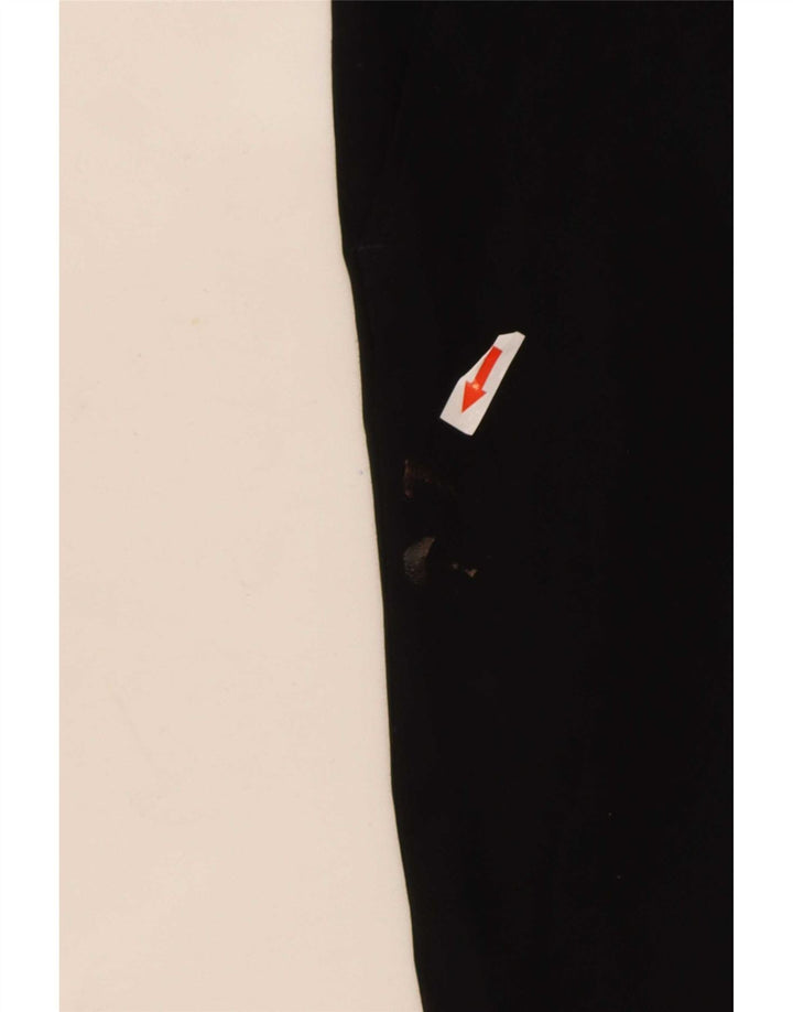 Calça masculina de ajuste regular Marks & Spencer W32 L31 poliéster preto