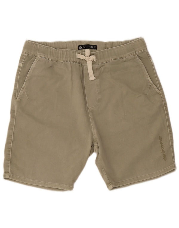 Zara Mens Chino Shorts Grande W32 Caqui
