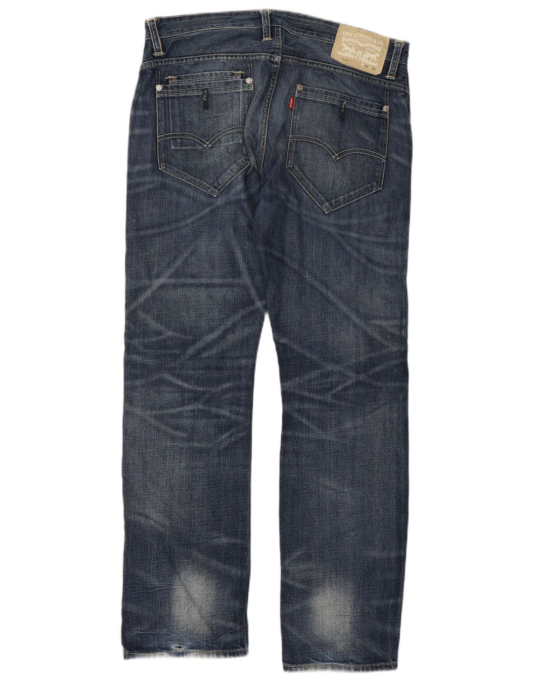 Levi's Masculino 514 Straight Jeans W34 L32 Azul Algodão