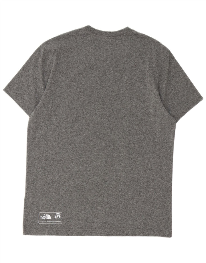 Camiseta gráfica masculina THE NORTH FACE Top de algodão cinza médio