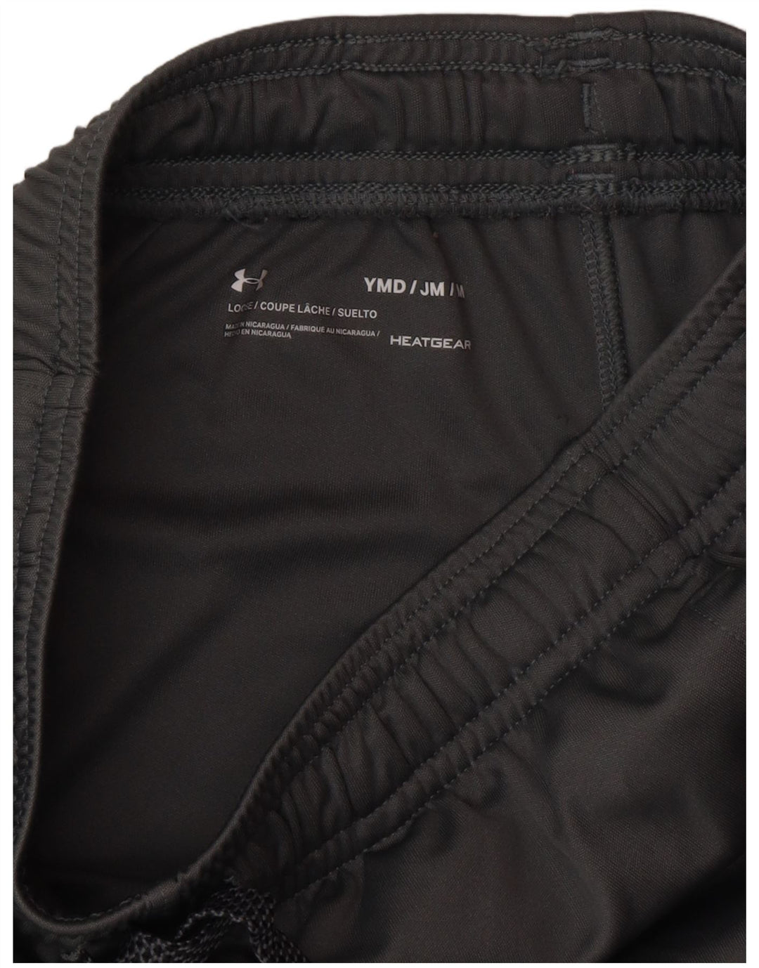Shorts esportivos Under Armour Boys Heat Gear 9-10 anos cinza médio