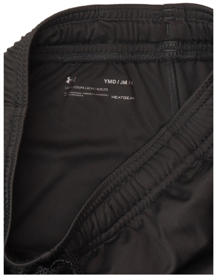Shorts esportivos Under Armour Boys Heat Gear 9-10 anos cinza médio