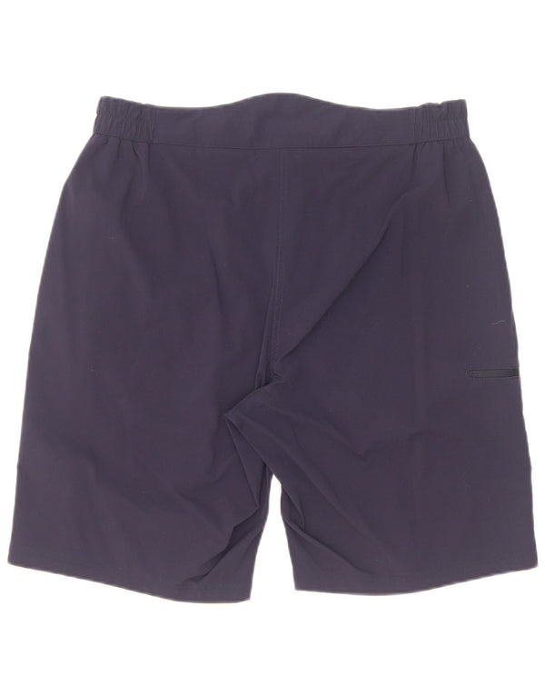 Shorts cargo feminino Sprayway UK 12 médio W32 azul marinho poliamida