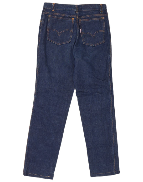 Jeans retos de cintura alta feminina vintage W34 L31 algodão azul