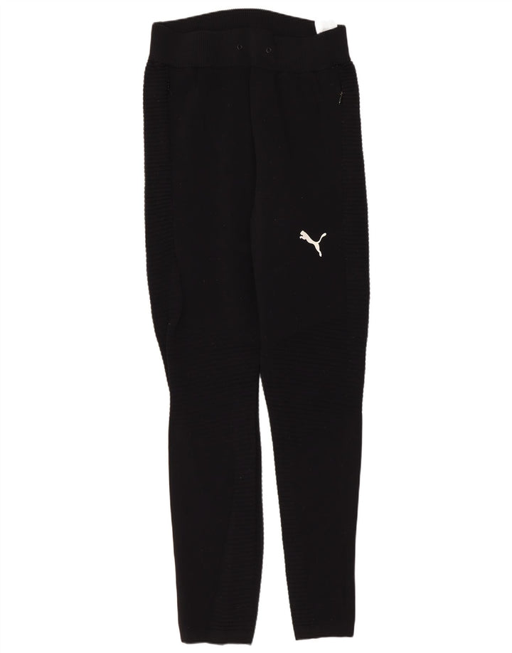 Calça de treino masculina Puma pequena preta de nylon