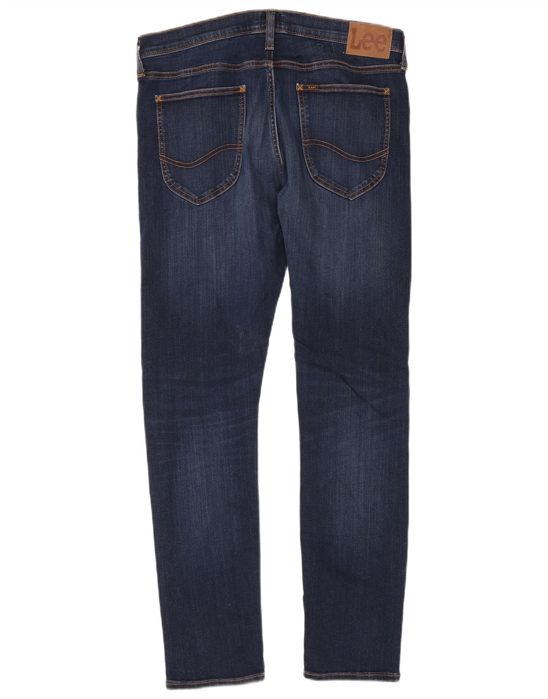 Lee Mens Luke Slim Jeans W34 L32 Azul Marinho Algodão