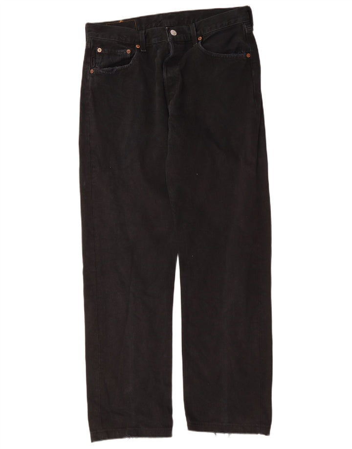 Levi's Feminino 501 W32 L29 Algodão Preto