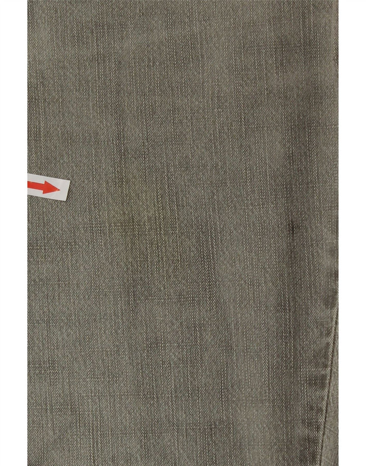 Wrangler Masculino Texas Stretch Straight Jeans W36 L32 Algodão Cinza