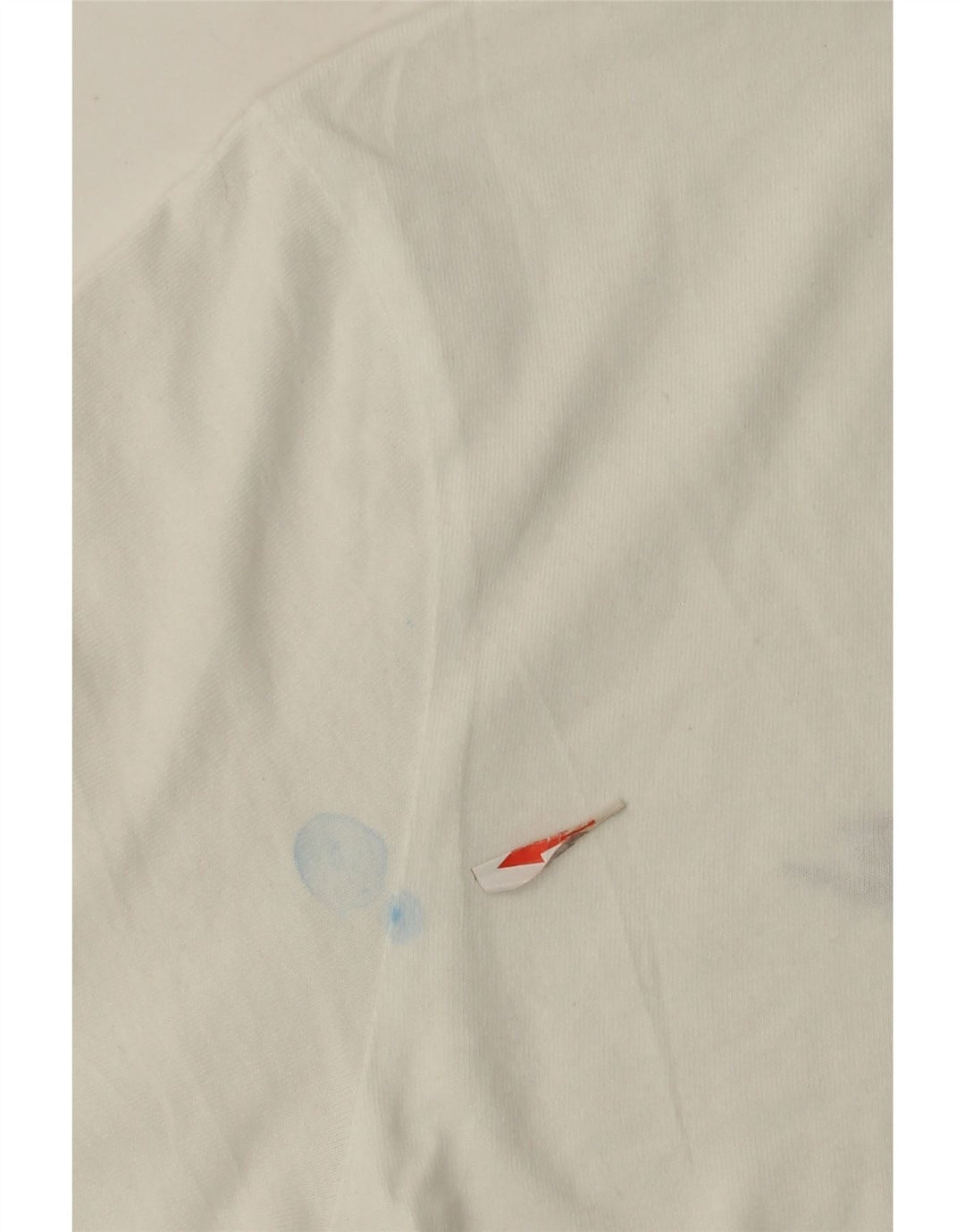 Nike Mens Camiseta Top Pequeno Algodão Branco