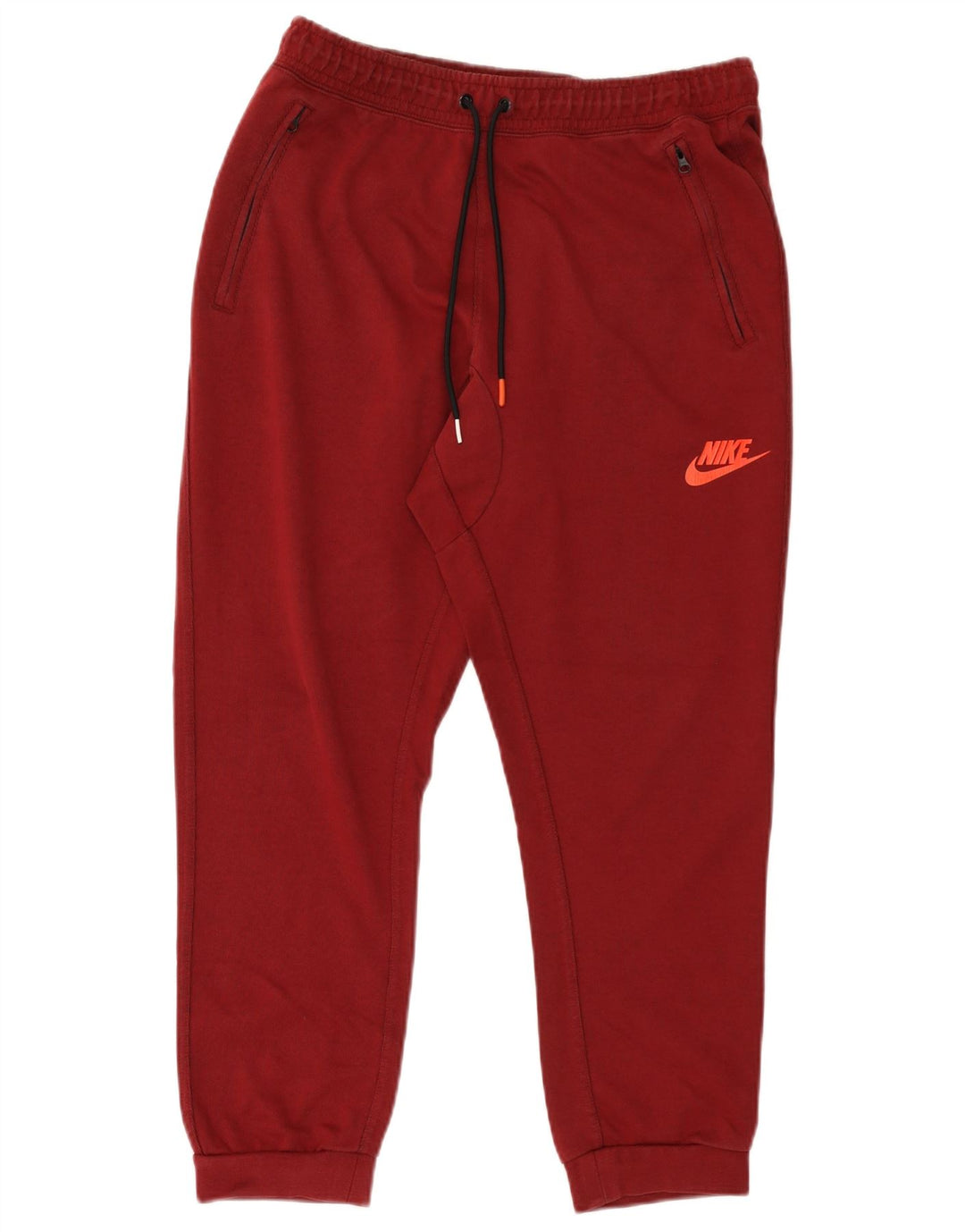 Calça de treino masculina Nike joggers grande poliéster cor de vinho