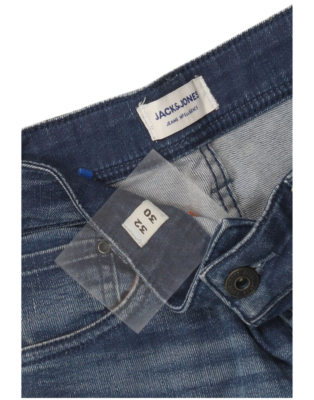 JACK & JONES Masculino Tim Straight Jeans W32 L30 Azul