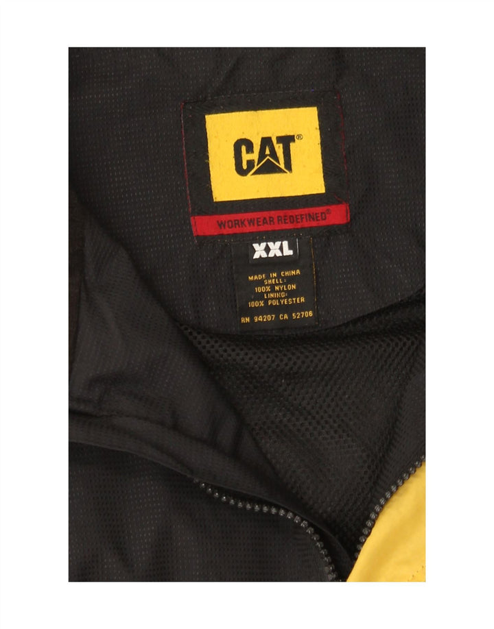 Jaqueta de chuva masculina CAT UK 44 2XL nylon preto