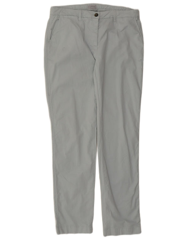 Calça Chino Feminina Jigsaw UK 14 Grande W32 L31 Algodão Azul
