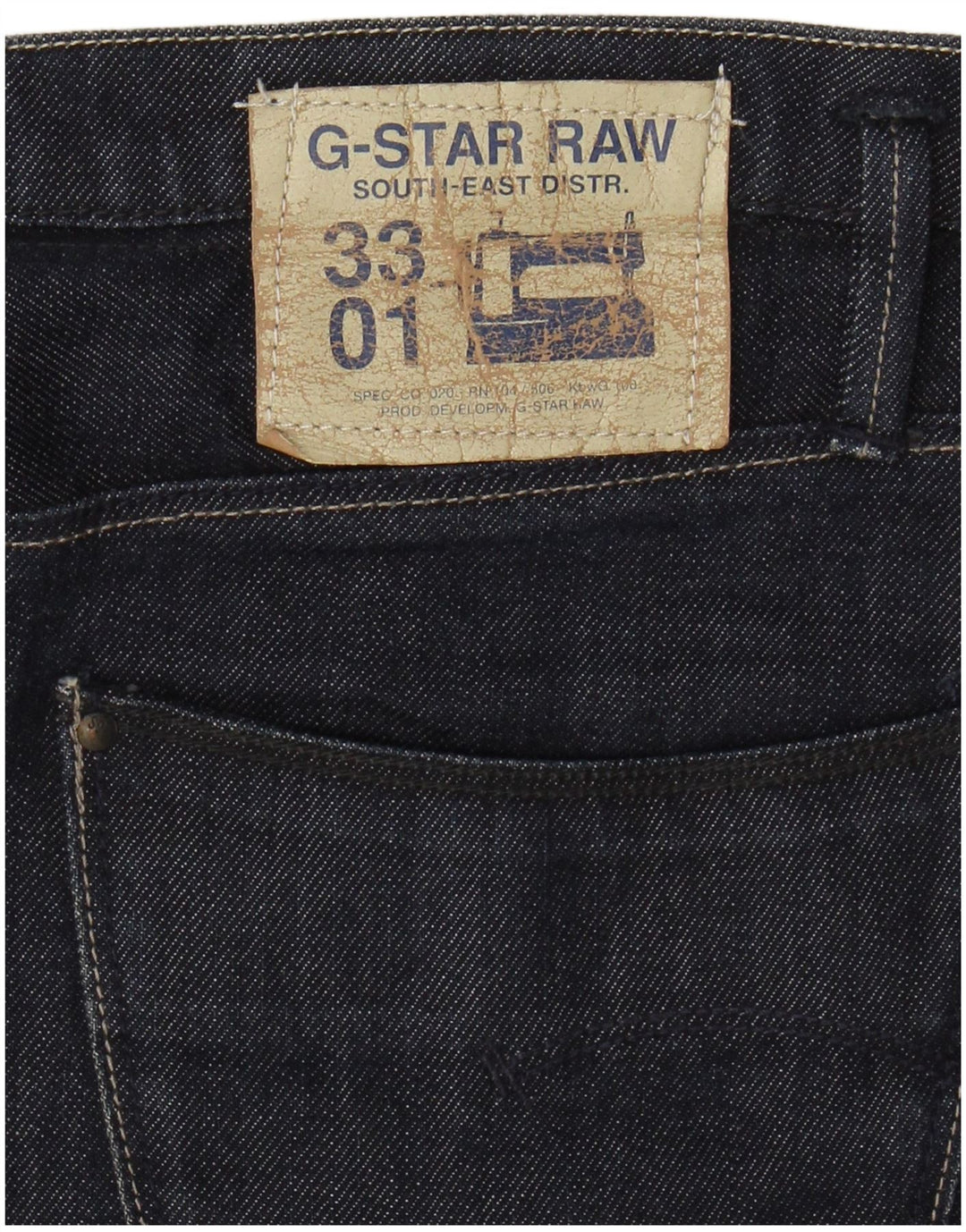 Saia jeans feminina G-STAR W30 azul marinho médio