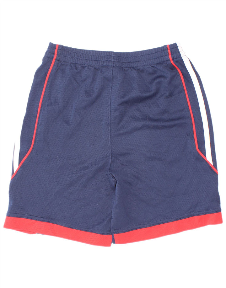 Shorts esportivos masculinos Adidas 5-6 anos azul marinho colorblock poliéster
