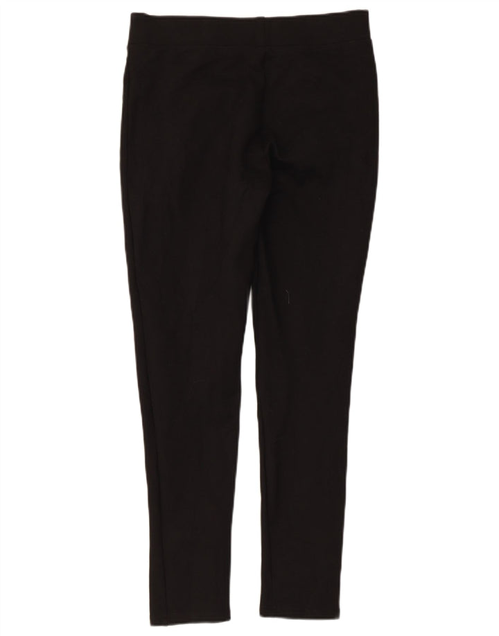Zara Calça feminina slim cortada média W28 L25 preta viscose