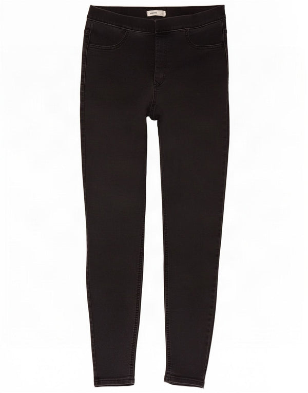 Calça jeans feminina Marks & Spencer UK 12 médio W30 L27 algodão preto
