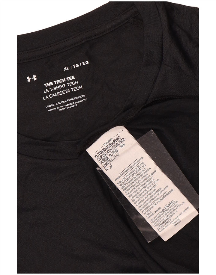 Camiseta masculina UNDER ARMOUR Top XL poliéster preto