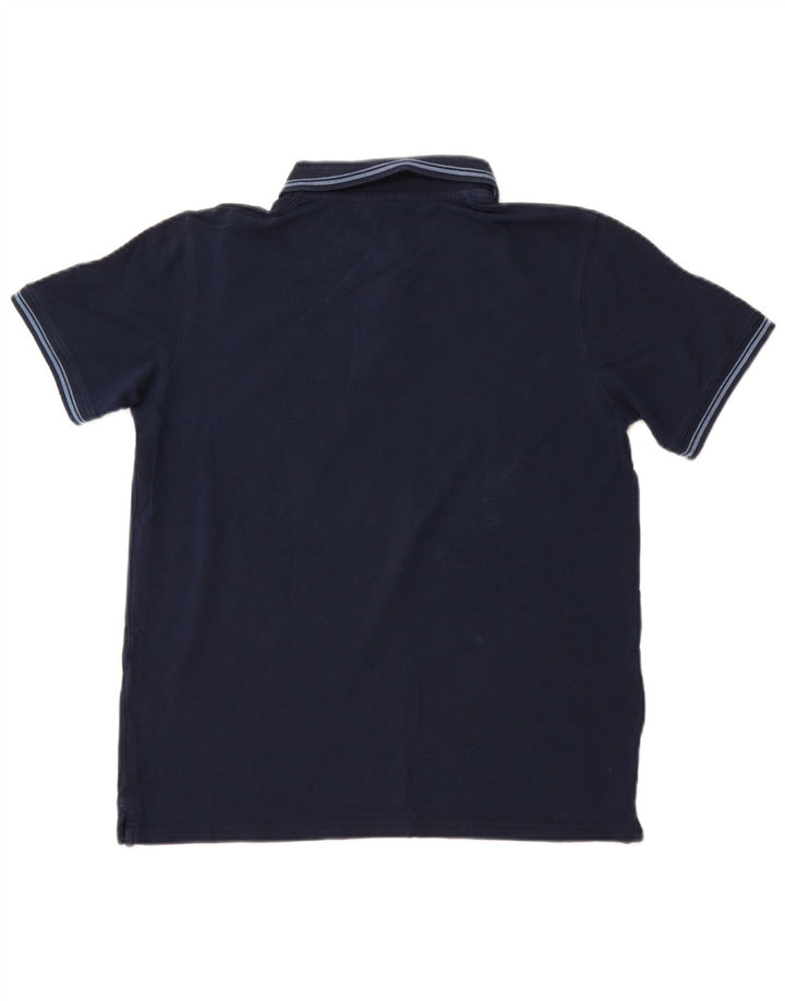 Camisa polo masculina CARRERA grande algodão azul marinho