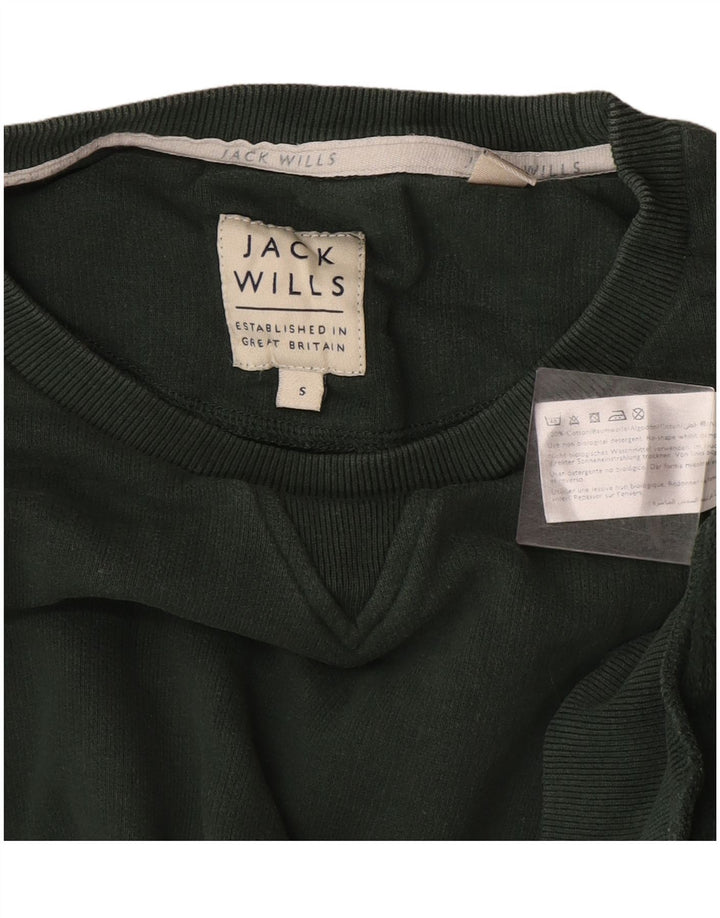 Jack Wills moletom masculino jumper pequeno algodão verde