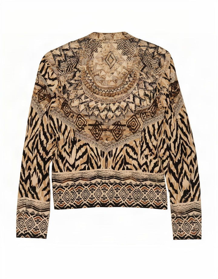 Blusa feminina Olsen UK 12 média multicolorida estampa animal