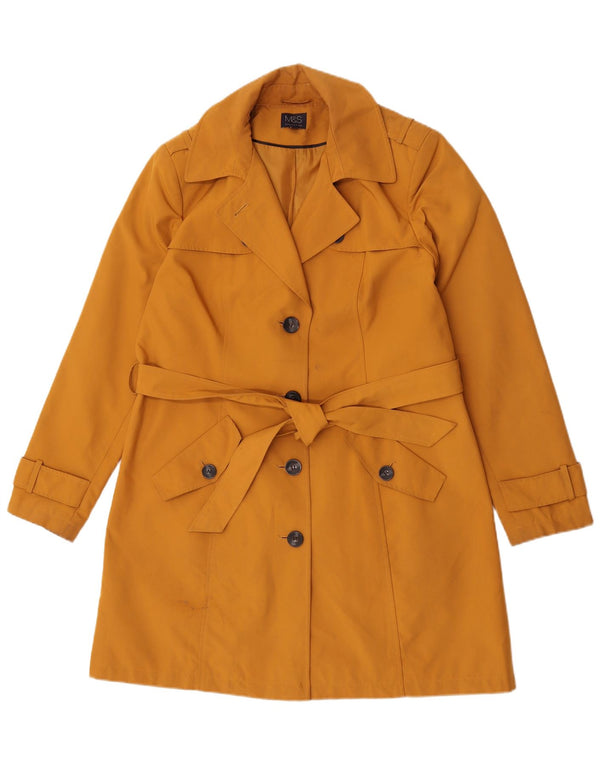 Casaco impermeável masculino Marks & Spencer Reino Unido 16 grande poliéster laranja